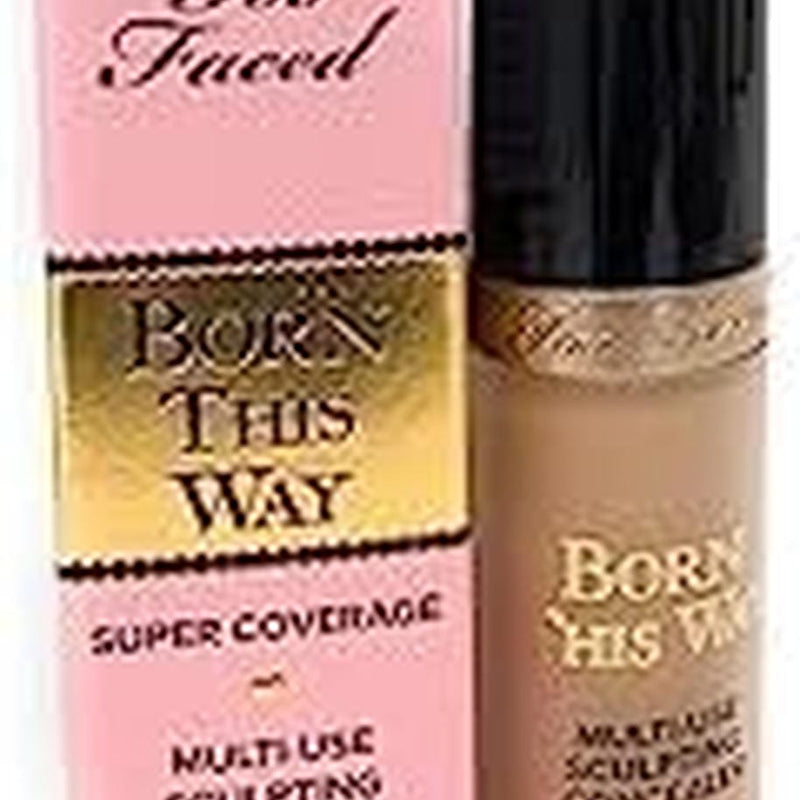 Too Faced Born This Way Super Coverage Multi-Use Concealer | Full Coverage, Oil Free, Long Lasting + Hydrating, 0.46 Fl Oz, Sand