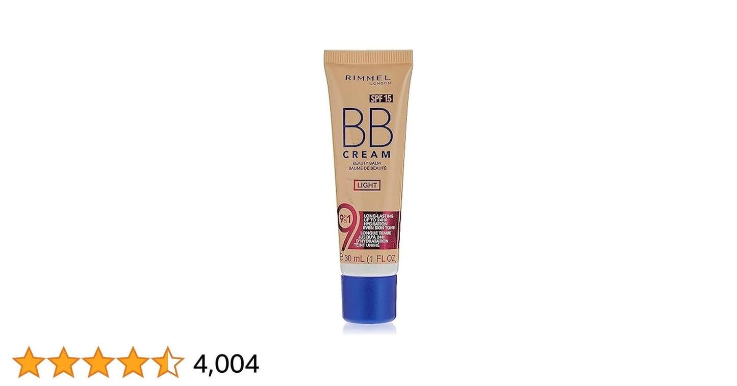 Rimmel London BB Cream 9-In-1 Beauty Balm SPF15 Light 30ml
