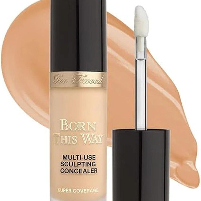 Too Faced Born This Way Super Coverage Multi-Use Concealer | Full Coverage, Oil Free, Long Lasting + Hydrating, 0.46 Fl Oz, Natural Beige Brand: Too Faced