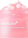 medicube Salmon DNA PDRN Pink Collagen Capsule Cream, Face Moisturizer | Lightweight Moisturizing Cream | PDRN, Niacinamide for Uneven Skin Tone, Glow hydration | Korean Skin Care 1.94 oz - ZM Cosmetics