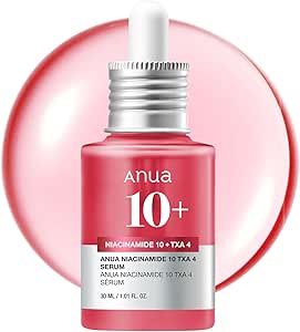 ANUA 10% Niacinamide+ 4% TXA Serum, Ceramide, Hyaluronic Acid, Tranexamic Acid, Vitamin B12 Natural color, Korean Glass Skin, Fragrance-Free, Dark Spot Serum, Korean Skincare - ZM Cosmetics
