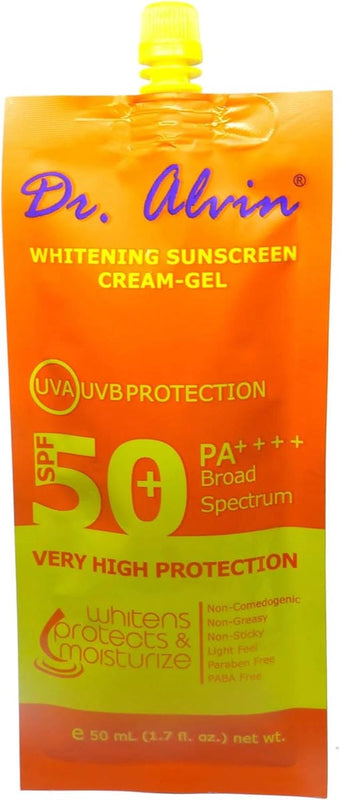 Dr. Alvin Whitening Sunscreen Cream-Gel, SPF 50, UVA/UVB Protection