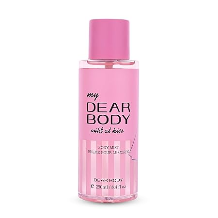 DEAR BODY Wild At Kiss Body Mist Brume Pour Le Corps - 250ml | Enjoy The Fab Freshness | Super Light & Subtle Mist - ZM Cosmetics