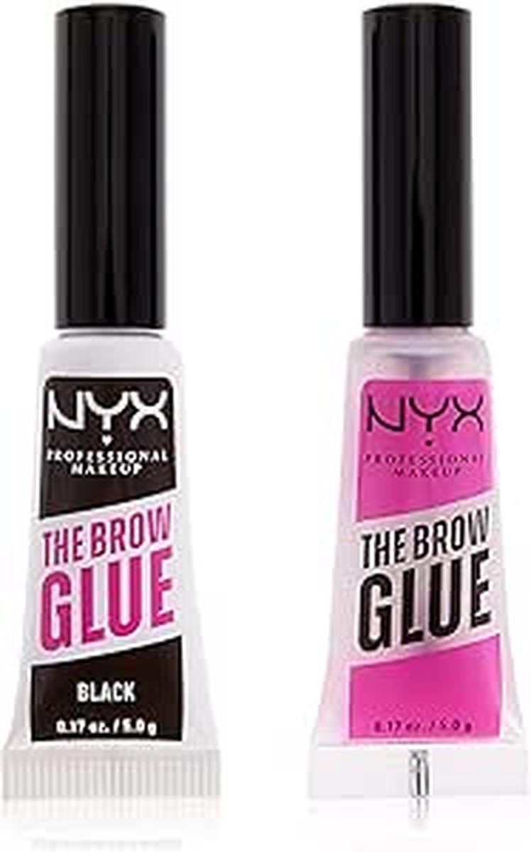 NYX Professional Makeup The Brow Glue Duo Eid Gift Set - Clear & Black