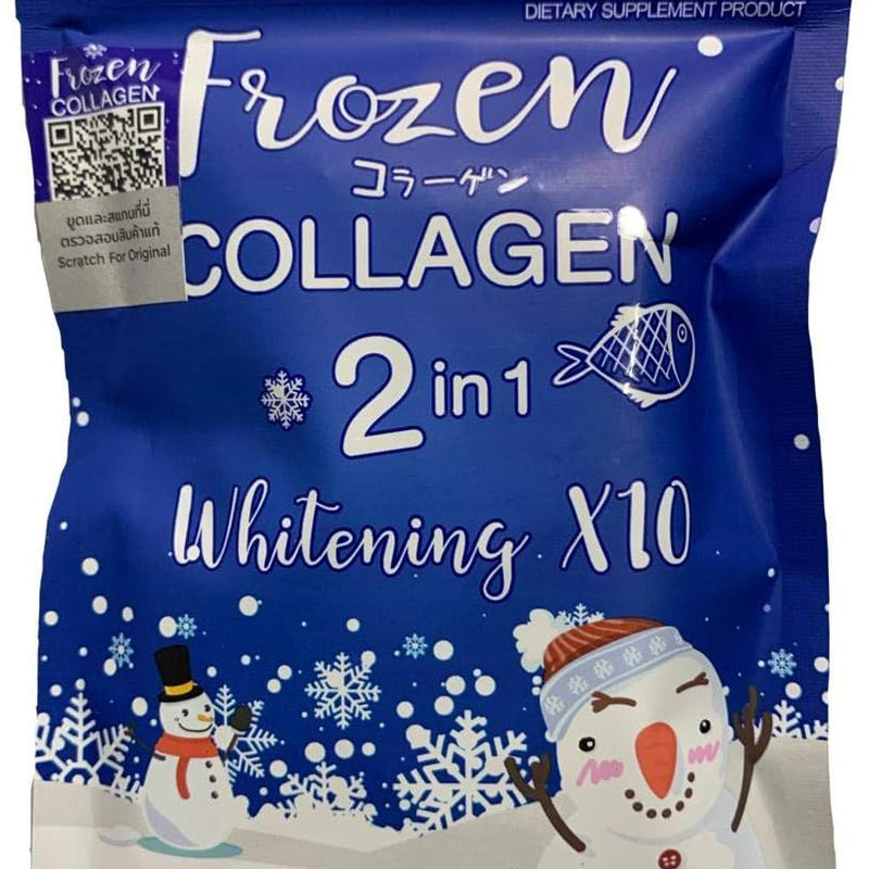 Frozen Collagen gluta 2 in 1 whitening x10