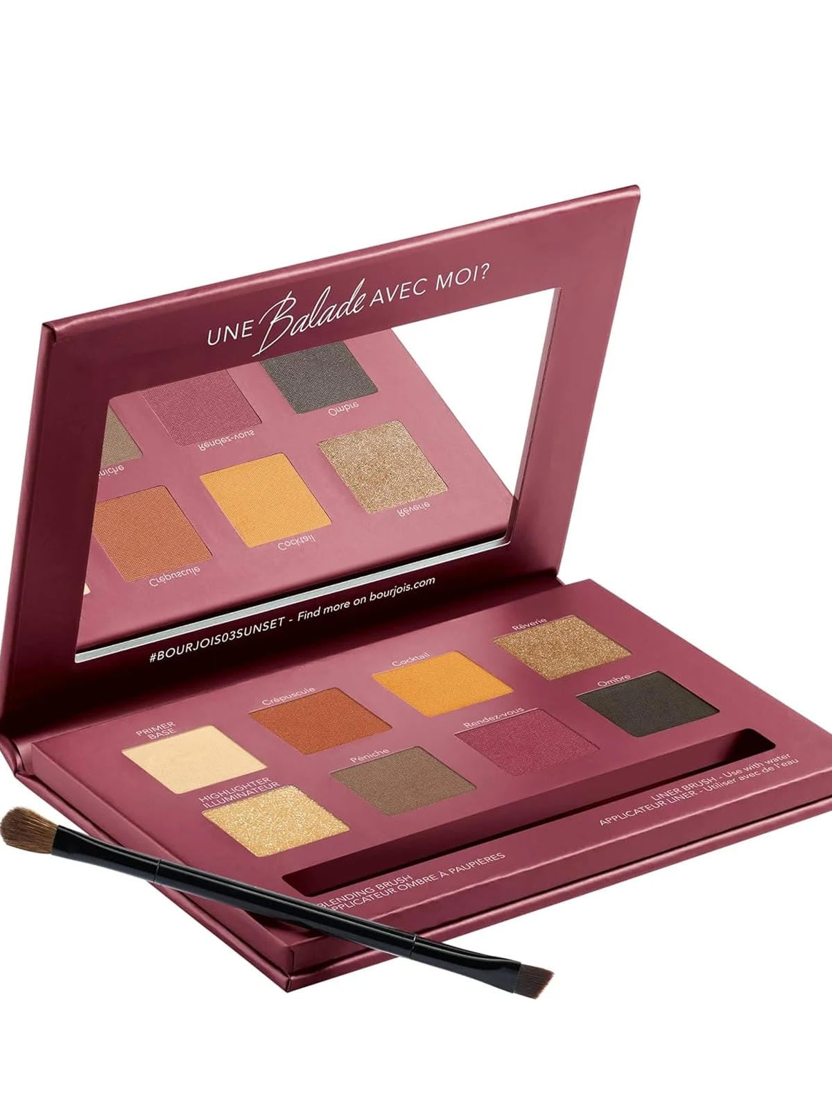 3 x Bourjois Paris 4 In 1 Eye Palette Quai De Seine 7.68g - 03 Sunset Edition