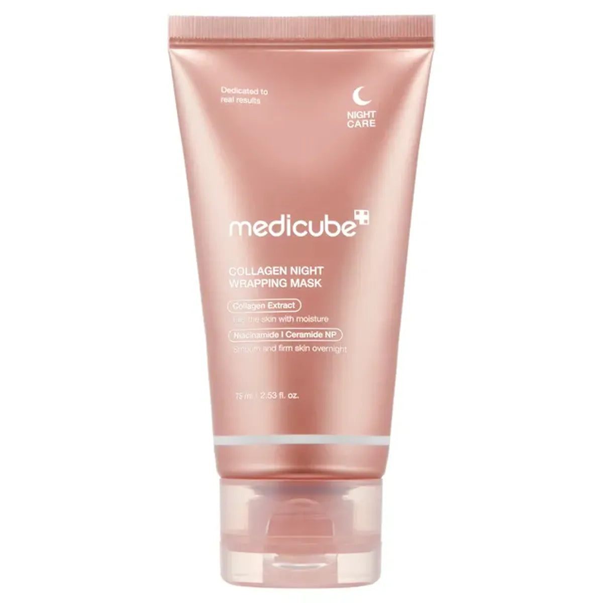 medicube Collagen Overnight Wrapping Peel Off Facial Mask Pack - Elasticity & Hydration Care, Reduces Sagging & Dullness - Hydrolyzed Collagen For Glowing Skin - Korean Skin Care, 2.53 fl.oz - ZM Cosmetics