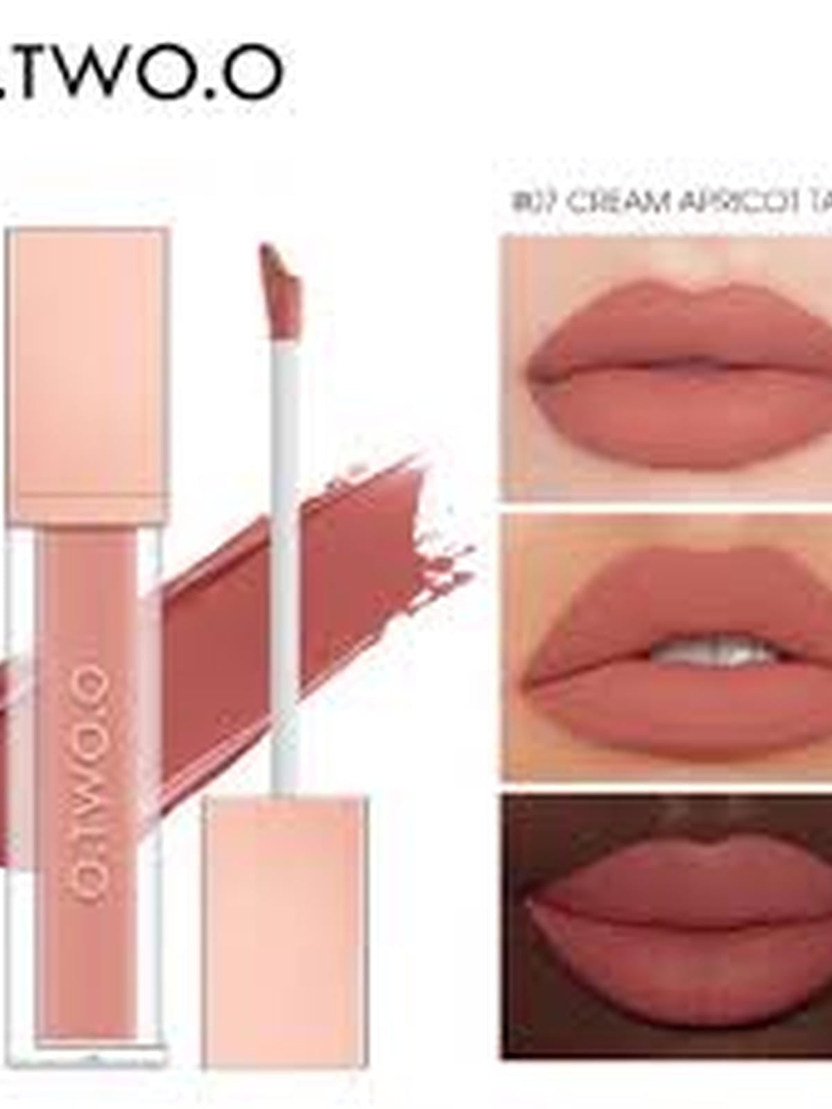 O.TWO.O HIGH ENERGY HEAVY MIST MATTE LIP GLAZE 07 CREAM APRLCOT TAWNY