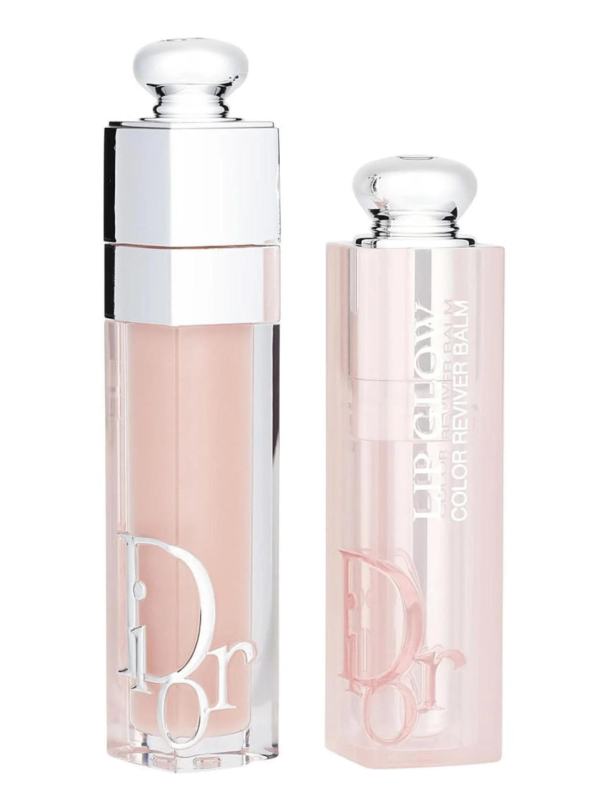 Dior Addict Lip (Glow - Maximizer) Reviver Duo 001Pink Lipstick Plump Gloss Balm