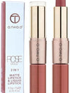 FASHIONISTADEAL O.TWO.O 2 IN 1 MATTE LIPSTICK & LIQUID LIPSTICK GLAZE (RGLL #11)