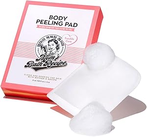 Mom's Bath Recipe Body Peeling Pad Trouble Care, Acne Remover All in One Bubble Body Wash & Scrub Gloves with BHA & Cica, Exfoliating Washcloth for Dead Skin Cells, Body Acne Breakouts, 8 Sheets - ZM Cosmetics