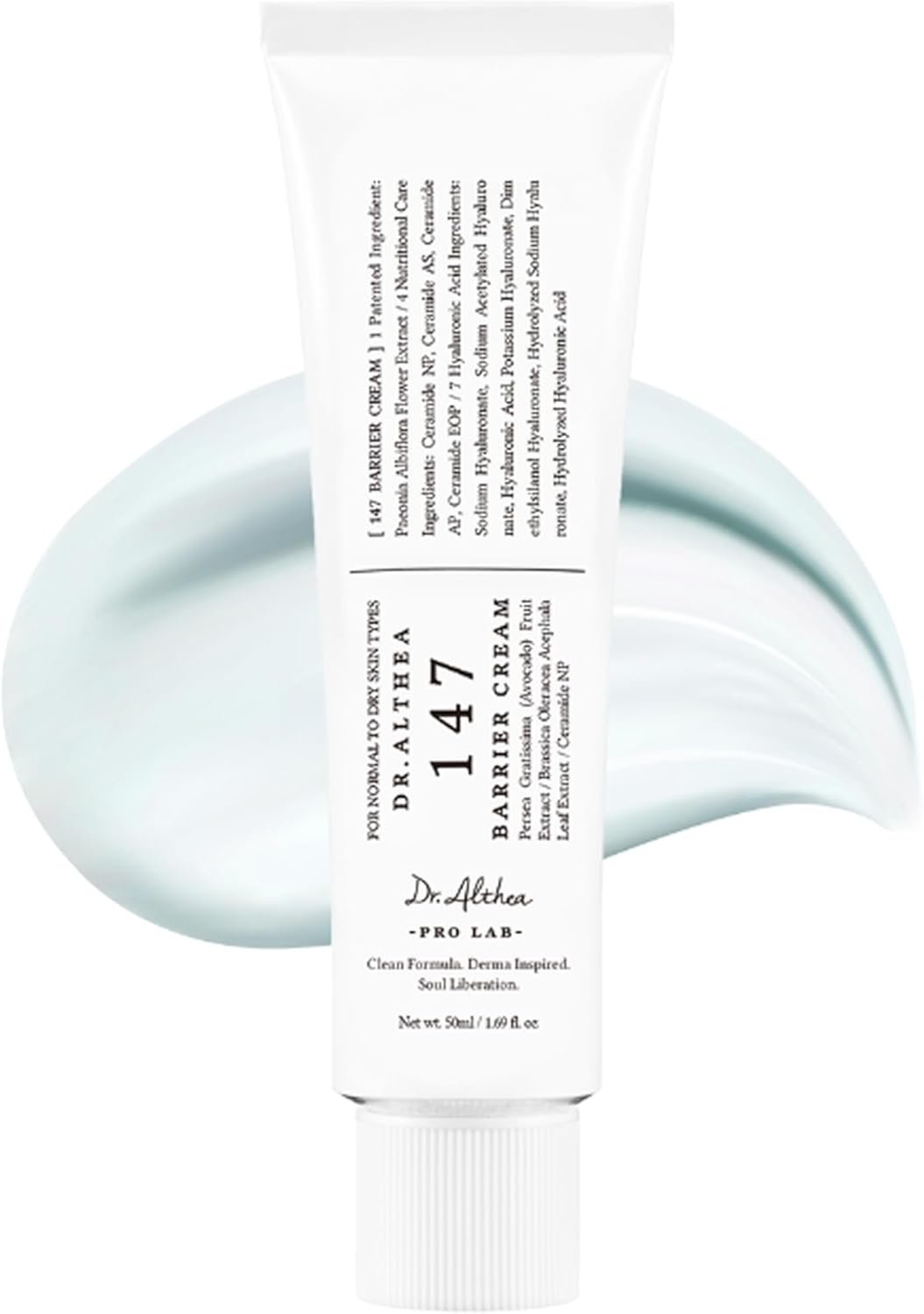Dr.Althea 147 Barrier Cream | Daily Skin Barrier Repair Care | Deep Hydrating with Hyaluronic Acid & Ceramides | Korean Vegan Skincare for All Skin Types - ZM Cosmetics