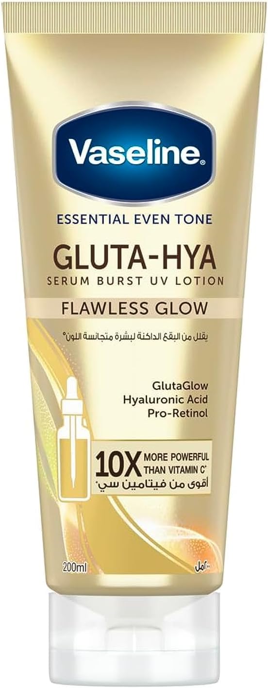 Vaseline Healthy Bright Gluta Hya Burst UV Flawless Glow Serum 300ml.
