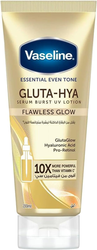 Vaseline Healthy Bright Gluta Hya Burst UV Flawless Glow Serum 300ml.