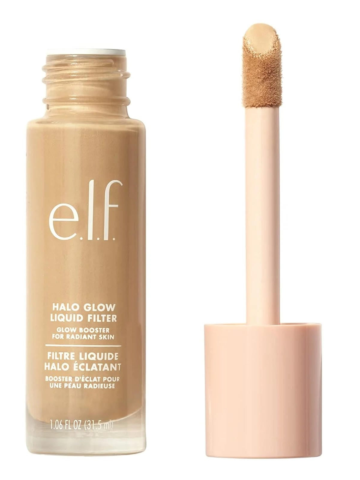 e.l.f. Halo Glow Liquid Filter, Complexion Booster For A Glowing, Soft-Focus Look, Infused With Hyaluronic Acid, Vegan & Cruelty-Free, 5 Medium/Tan