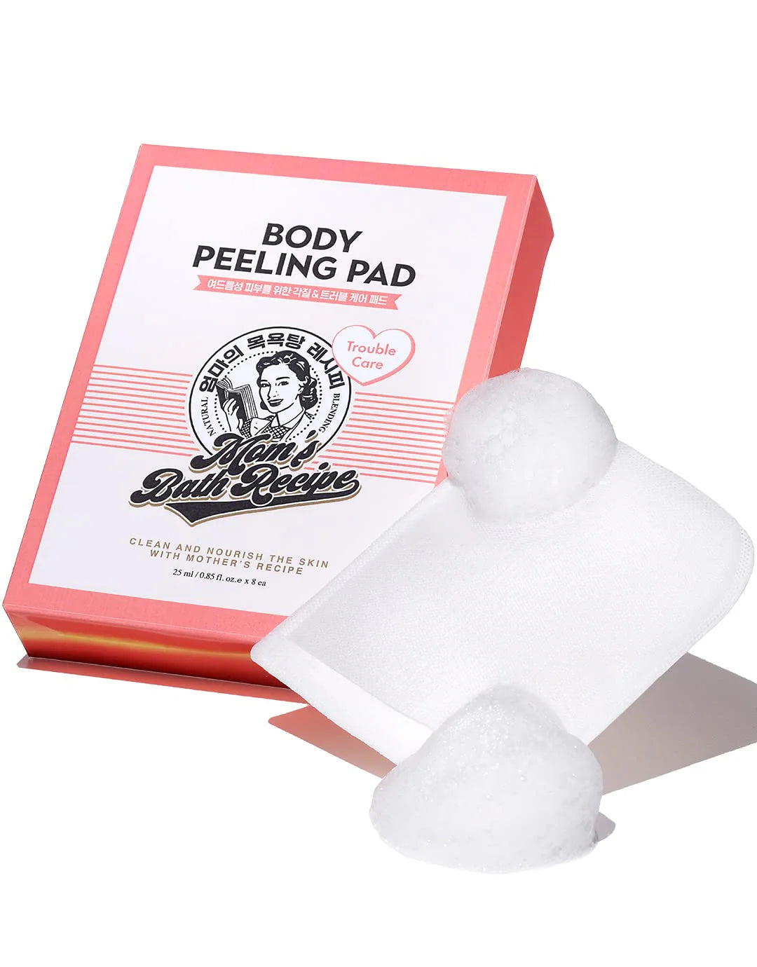 Mom’s Bath Recipe Body Peeling Pad Trouble Care (8 Sheets)