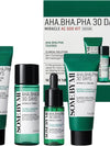 Some By Mi AHA BHA PHA 30Days Miracle AC SOS Kit | Includes Toner 1.01Oz + Serum 0.33Oz + Cream 0.7Oz + Foam 1.01Oz | Mild Exfoliating Daily Skin Care Set For Skin Wastes, Sebum, Oiliness Care - ZM Cosmetics