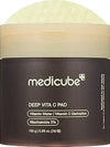 Medicube Deep Vita C Facial Pads, Vitamin C Toner Pads for Uneven Skin Tone, 500,000PPM of vitamin water & 3 types of vitamin, Hydrating & Resurfacing (70 sheets) - ZM Cosmetics