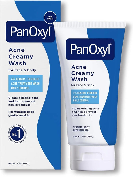 PanOxyl Antimicrobial Acne Creamy Wash, 4% Benzoyl Peroxide - ZM Cosmetics