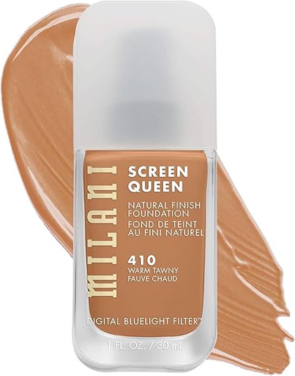 Milani Screen Queen Liquid Foundation Makeup - Cruelty Free Foundation With Digital Bluelight Filter Technology (Warm Tawny)
