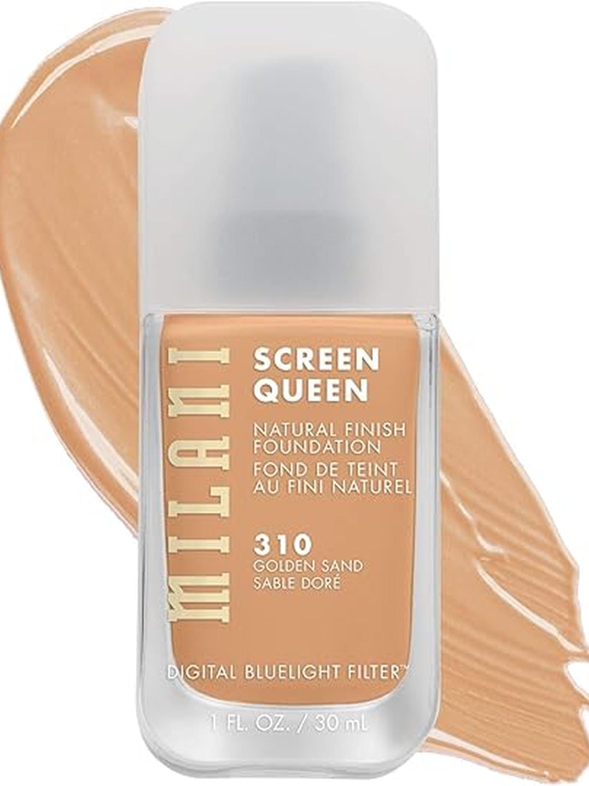 Milani Screen Queen Liquid Foundation Makeup - Cruelty Free Foundation With Digital Bluelight Filter Technology (Golden Sand)