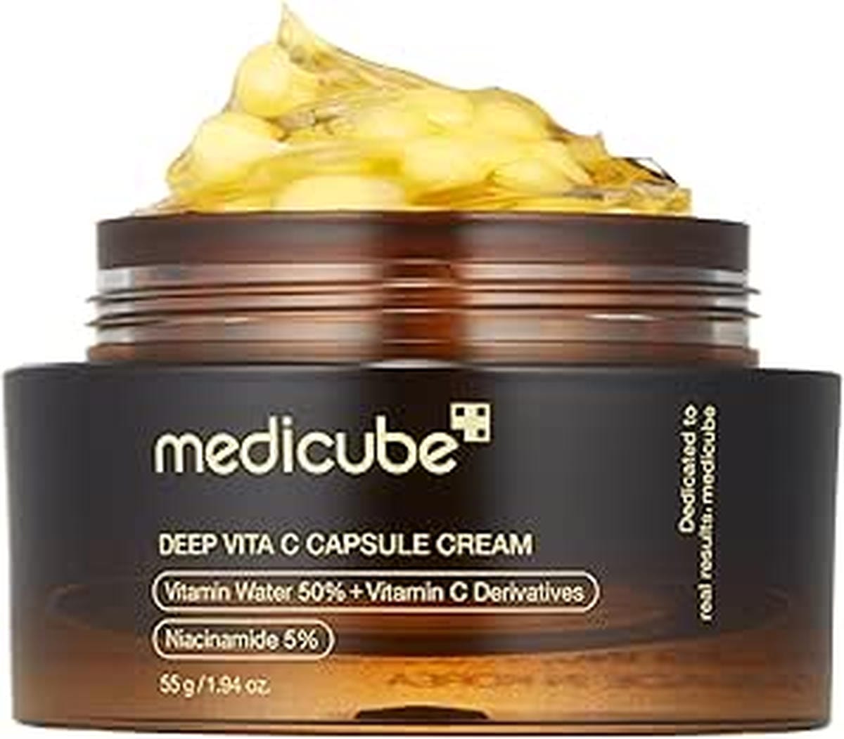 medicube Deep Vitamin C Golden Capsule Face Moisturizer - Liposome Capsules For Wrinkles, Skin Radiance - Transparent Gel for Glow Hydration - Korean Skin Care 1.94 oz - ZM Cosmetics