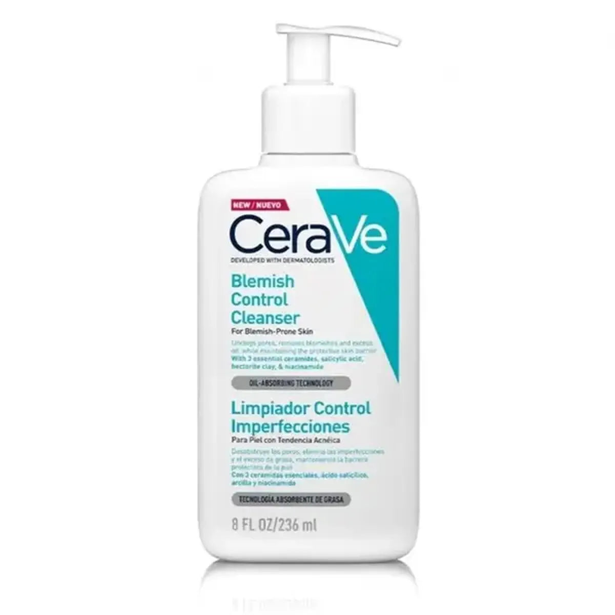 CeraVe Acne Blemish Control Oily Skin Cleanser With Salicylic acid, Niacinamide & Ceramides 236ml - ZM Cosmetics