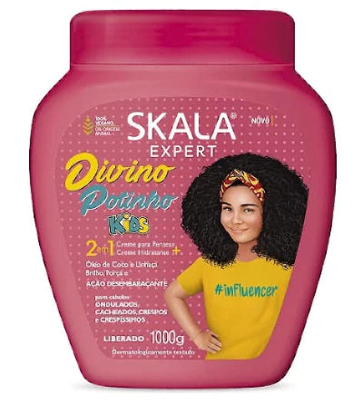 SKALA - Expert - Creme de Tratamento 2 em 1 Crespinho Divino 1 Kg - (Divine Little Curls 2 in 1 Treatment Cream - ZM Cosmetics
