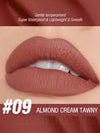O.TWO.O HIGH ENERGY HEAVY MIST MATTE LIP GLAZE 9 ALMOND CREAM TAWNY