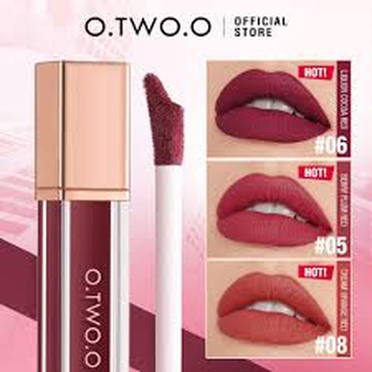 O.TWO.O HIGH ENERGY HEAVY MIST MATTE LIP GLAZE 04 ROSE CAMEO BROWN