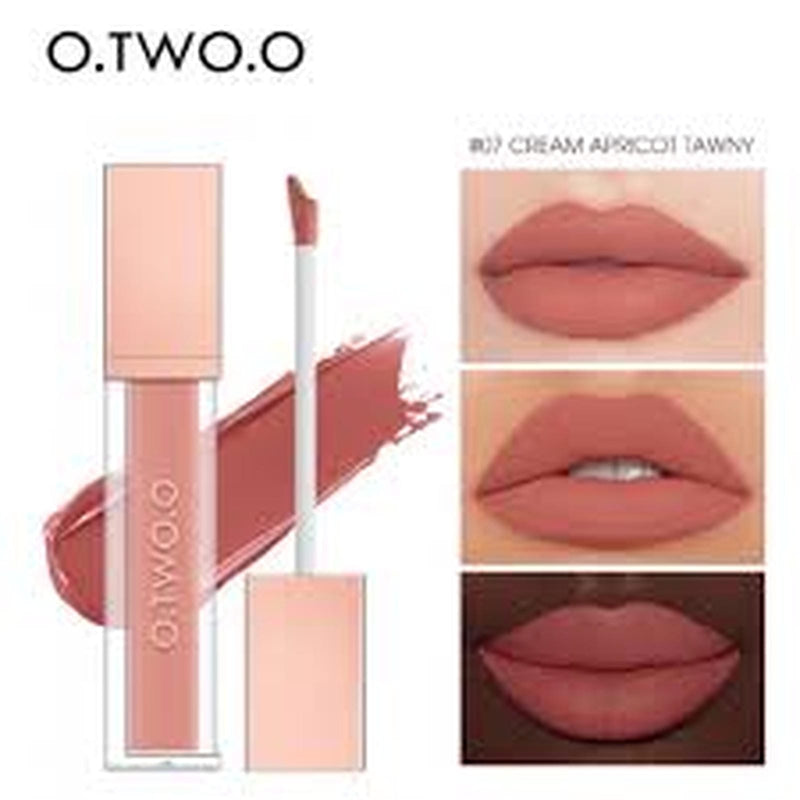 O.TWO.O HIGH ENERGY HEAVY MIST MATTE LIP GLAZE 07 CREAM APRLCOT TAWNY