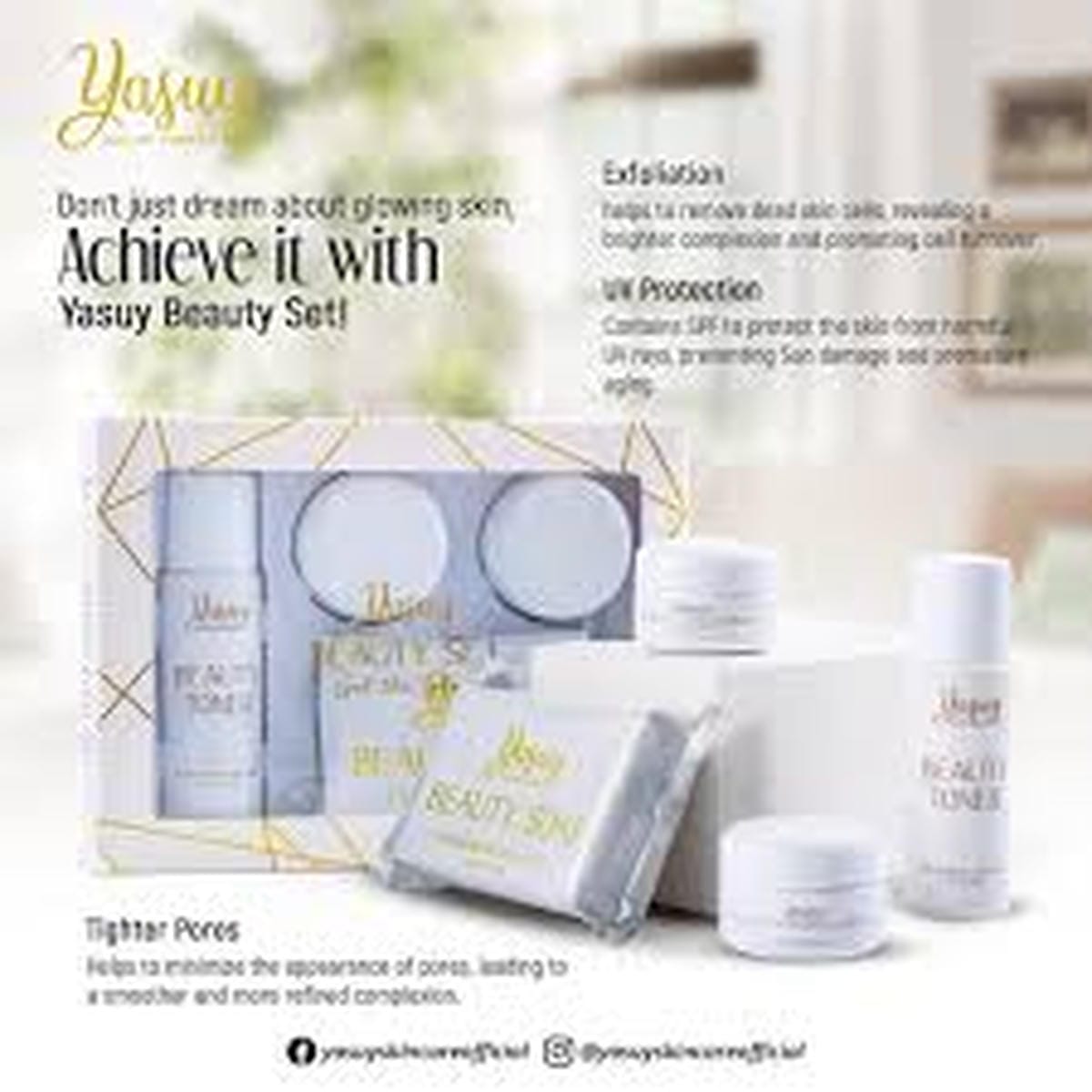 by-yasuy Beauty Set: Get the Glow (4-in-1 Facial Skin Care Set & Kit)