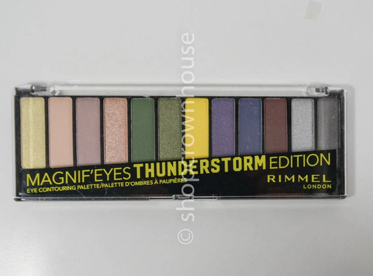 Rimmel London Magnif'eyes Eyeshadow Palette 12 pan #010 Thunderstorm Edition, 14.2 grams