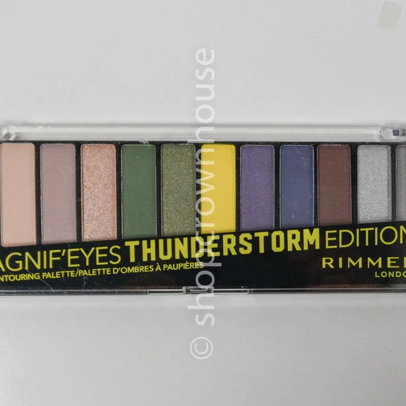 Rimmel London Magnif'eyes Eyeshadow Palette 12 pan #010 Thunderstorm Edition, 14.2 grams