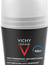 Vichy Homme 48 Hour Anti Irritation Roll On  Anti Perspirant Deodorant For SensitiveSkin - ZM Cosmetics